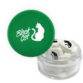 Twist Top Container With Green Cap Filled With Printed Mints